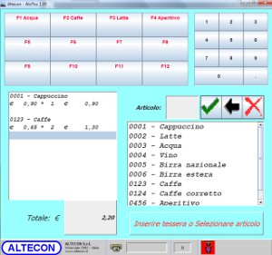 AtcPOS - Servizio Point of Sale Altecon